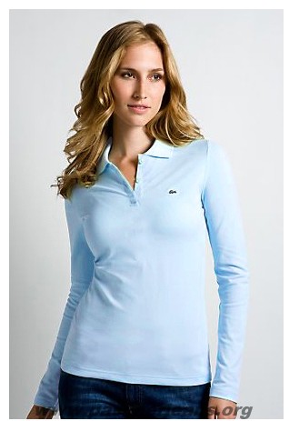 polo manche longue lacoste femme